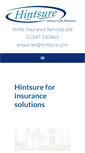 Mobile Screenshot of hintsure.co.uk